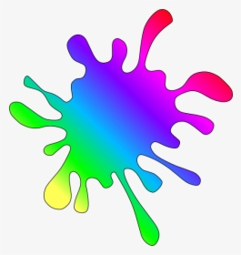 Large Paint Splatter Clipart - Paint Splash Clipart, HD Png Download, Transparent PNG