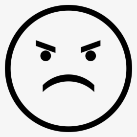 Angry Smiley Face Clip Arts - Sad Smiley Angry Face, HD Png Download, Transparent PNG