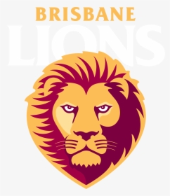 Brisbane Lions Logo, White Letters - Brisbane Lions Vs North Melbourne, HD Png Download, Transparent PNG