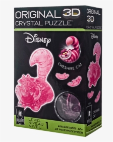 Original 3d Crystal Cheshire Cat Puzzle 36 Piece Pink - Disney Cheshire Cat Crystal Puzzle, HD Png Download, Transparent PNG