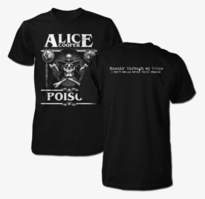 Poison Label Tee - Alice Cooper Trash Shirt, HD Png Download, Transparent PNG