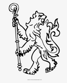 Chelsea Lion Coloring Page - Chelsea Lion Logo Png, Transparent Png, Transparent PNG