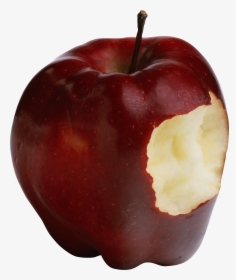 Transparent Apple Fruit Png - Bitten Apple Png, Png Download, Transparent PNG