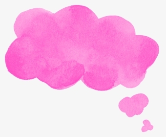 Pink Speech Bubble Watercolor, HD Png Download, Transparent PNG