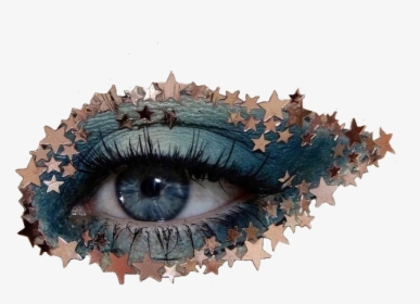 #eye #aesthetic #makeup #stars #blue #eyeshadow #pngs - Aesthetic Blue Pngs, Transparent Png, Transparent PNG