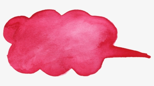 Pink Watercolor Speech Bubble, HD Png Download, Transparent PNG