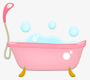 Bathtub, Bubbles, Pink, Feminine, Bath Water, Women - Pink Bath Tub Png, Transparent Png, Transparent PNG