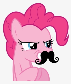 Image By Britta Ensinck - Pinkie Pie Moustache, HD Png Download, Transparent PNG