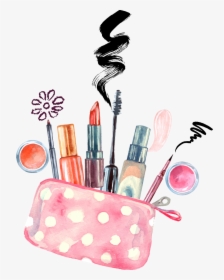 Artist Makeup Watercolor Vector Cosmetics Make-up Painting - Makeup Png, Transparent Png, Transparent PNG