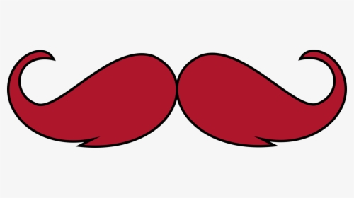 Mustache Png Red - Circle, Transparent Png, Transparent PNG
