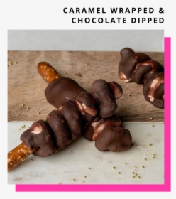Carmel Wrapped And Chocolate Dipped Pretzels-4 - Chocolate, HD Png Download, Transparent PNG