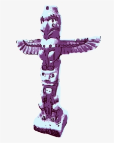 Purple,symbol,figurine - Totem, HD Png Download, Transparent PNG