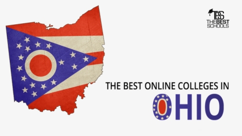 Hero Image For The Best Online Colleges In Ohio - Ohio With Ohio Flag Inside, HD Png Download, Transparent PNG
