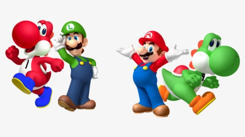 Mario, Luigi, Four, And One - Luigi, HD Png Download, Transparent PNG