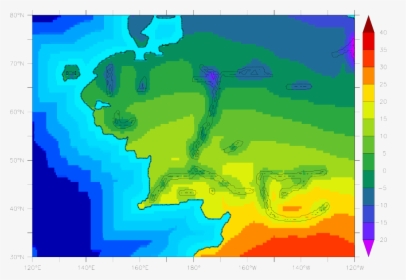 Annual Avg Temperature Contour Model Middle Earth, HD Png Download, Transparent PNG
