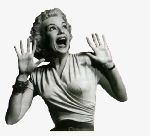 #woman #scream #horror #classic #movie - Woman Screaming Horror Movie, HD Png Download, Transparent PNG