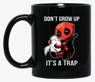 Deadpool Don T Grow Up It S A Trap Mug   Class Lazyload - Harry Potter Cat Mug, HD Png Download, Transparent PNG