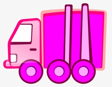 Pink Truck Svg Clip Arts - Pink Dump Truck Clipart, HD Png Download, Transparent PNG