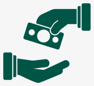 Give Money Funds Hand Factoring Transfer Electronic - Money Hand Icon Png, Transparent Png, Transparent PNG