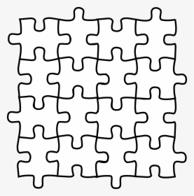 Instructive Puzzle Piece Coloring Page Simplistic Many - Autism Puzzle Pieces Clipart, HD Png Download, Transparent PNG