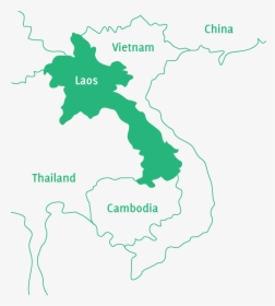 Map Of Laos, HD Png Download, Transparent PNG
