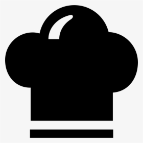 Clip Art Chef Hat Silhouette - Chapeu De Chef Png Preto, Transparent Png, Transparent PNG