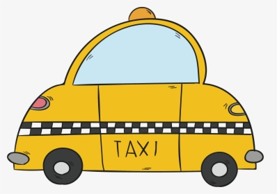 Transparent Yellow Car Png - Cute Transportation Clipart Transparent Background, Png Download, Transparent PNG