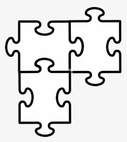 Puzzle Clipart Black And White, HD Png Download, Transparent PNG