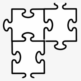 Free Puzzle Pieces Template Download Free Clip Art - 2 Puzzle Piece Template, HD Png Download, Transparent PNG