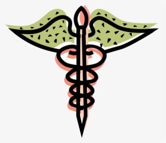 Vector Illustration Of Caduceus Staff Entwined By Two - Clip Arts About Vaccine, HD Png Download, Transparent PNG