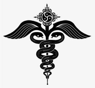 Staff Of Hermes As A Symbol Medicine - Staff Of Hermes Logo, HD Png Download, Transparent PNG