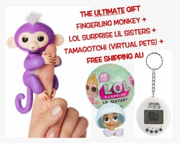 Wowwee Fingerlings Purple And Pink (bella) Combo (849x688),, HD Png Download, Transparent PNG