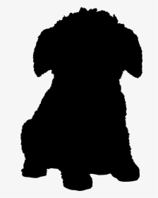 Puppy Dog Silhouette Font Snout - Silhouettes Of A Poodle, HD Png Download, Transparent PNG