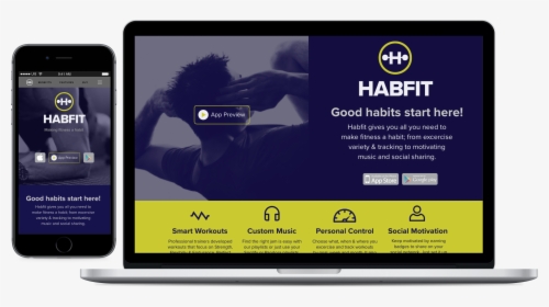 Excercise Png -habfit Fitness App - Online Advertising, Transparent Png, Transparent PNG