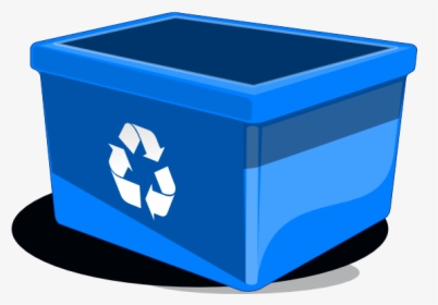 Recycle Bin Svg Clip Arts - Blue Recycling Bin Clipart, HD Png Download, Transparent PNG