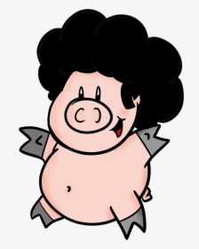 Pig With An Afro, HD Png Download, Transparent PNG