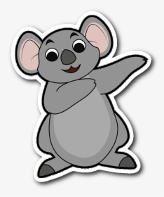 Koala Bear Sticker For Car Bumper, Dabbing Animal Lover - Mouse Dabbing Clip Art, HD Png Download, Transparent PNG