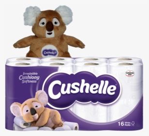 Cushelle Toilet Roll 16pck Free Koala Bear - Koala Bear Toilet Paper, HD Png Download, Transparent PNG