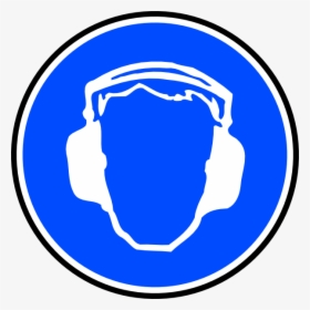 Mandatory Ear Protection Svg Clip Arts - Safety Sign Free Download, HD Png Download, Transparent PNG