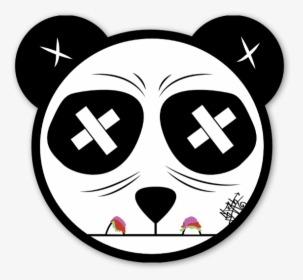 Sloth Panda Sticker - Graffiti Panda, HD Png Download, Transparent PNG