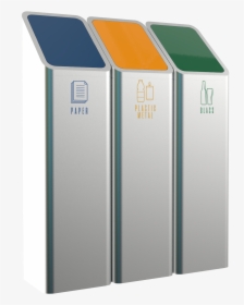 Stainless Steel Recycling Bins - Plastic, HD Png Download, Transparent PNG