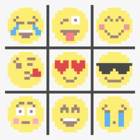 Suprised Emoji Png -emojis - Perler Bead Patterns Emoji, Transparent Png, Transparent PNG