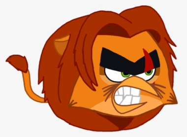 Angry Birds The Simba Scar S Spirit - Angry Bird With Scar, HD Png Download, Transparent PNG