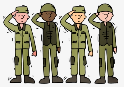 Transparent Army Man Png - Army Of Soldiers In Cartoon, Png Download, Transparent PNG