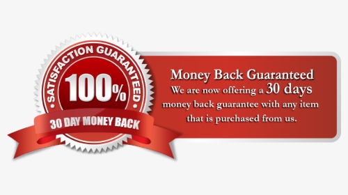We Offer A 30 Days Money Back Guarantee - 100 Satisfaction Guarantee, HD Png Download, Transparent PNG