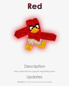 Minecraft Papercraft Angry Birds, HD Png Download, Transparent PNG