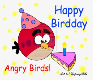 Transparent Angry Birds Birthday Clipart - Happy Birthday Angry Bird, HD Png Download, Transparent PNG