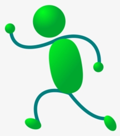 Stickman Figure Running - Movement Clip Art, HD Png Download, Transparent PNG