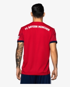 Fc Bayern Shirt Home 18/19 - Fc Bayern Trikot Hinten, HD Png Download, Transparent PNG