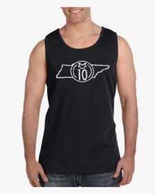 Mitchell Tenpenny Unisex Garment Washed Black Tank - Comfort Colors Boysenberry, HD Png Download, Transparent PNG